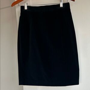 Vintage Chic Thick Blue Velvet Pencil Skirt - Michel Rene